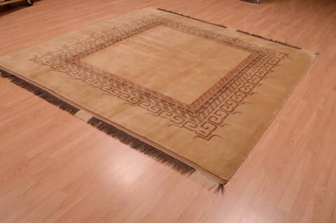 Shiraz Grey Square Hand Knotted 78 X 78  Area Rug 100-74862 Image 9