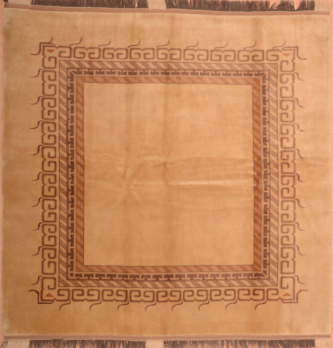 Shiraz Grey Square Hand Knotted 78 X 78  Area Rug 100-74862 Image 0