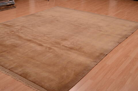 Gabbeh Green Hand Knotted 80 X 100  Area Rug 100-74863 Image 3