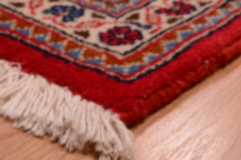 Kashan Red Hand Knotted 67 X 111  Area Rug 100-74866 Image 8