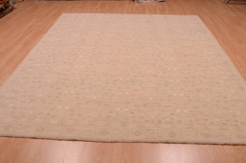 Chobi White Hand Knotted 80 X 103  Area Rug 100-74869 Image 3