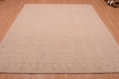 Chobi White Hand Knotted 80 X 103  Area Rug 100-74869 Image 5
