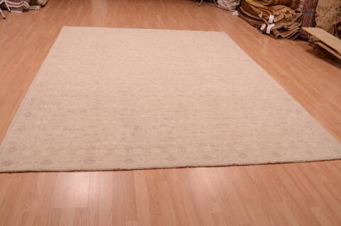 Chobi White Hand Knotted 80 X 103  Area Rug 100-74869 Image 6