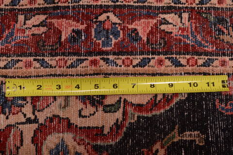 Hamedan Black Runner Hand Knotted 29 X 1310  Area Rug 100-74876 Image 4