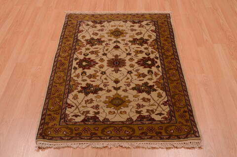 Jaipur Beige Hand Knotted 30 X 50  Area Rug 100-74900 Image 1