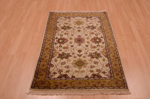 Jaipur Beige Hand Knotted 30 X 50  Area Rug 100-74900 Image 2