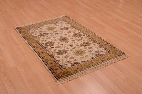Jaipur Beige Hand Knotted 30 X 50  Area Rug 100-74900 Image 3