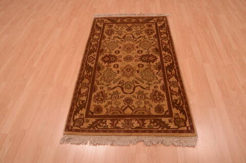 Jaipur Beige Hand Knotted 30 X 52  Area Rug 100-74906 Image 1