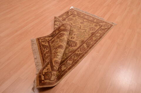 Jaipur Beige Hand Knotted 30 X 52  Area Rug 100-74906 Image 4