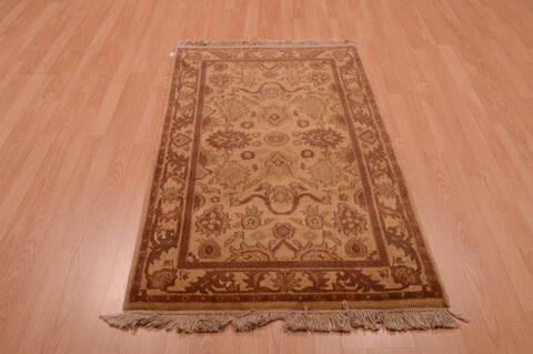 Jaipur Beige Hand Knotted 30 X 52  Area Rug 100-74906 Image 6