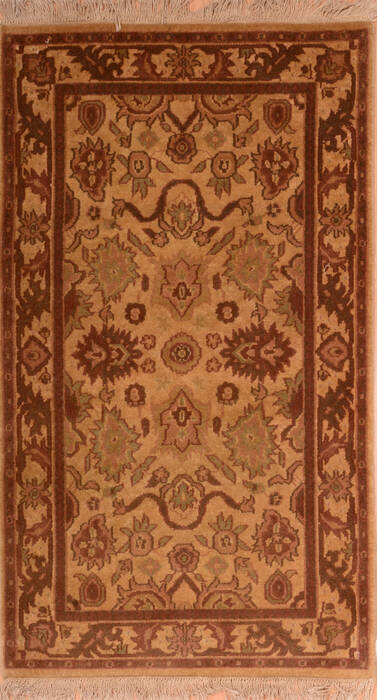 Jaipur Beige Hand Knotted 30 X 52  Area Rug 100-74906 Image 0