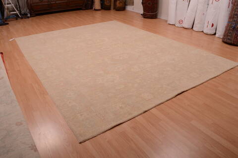 Chobi Beige Hand Knotted 90 X 120  Area Rug 100-75031 Image 3