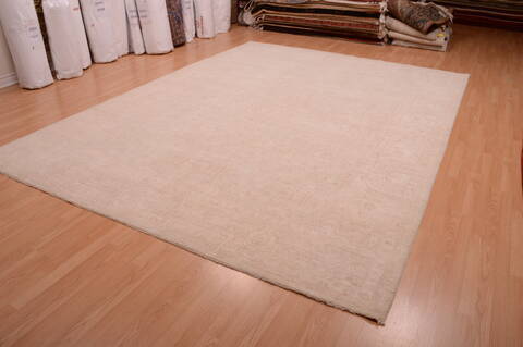 Chobi Beige Hand Knotted 90 X 122  Area Rug 100-75048 Image 2