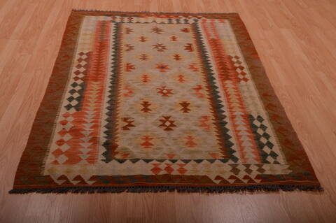 Kilim Brown Hand Knotted 43 X 610  Area Rug 100-75127 Image 1