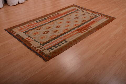 Kilim Brown Hand Knotted 43 X 610  Area Rug 100-75127 Image 2