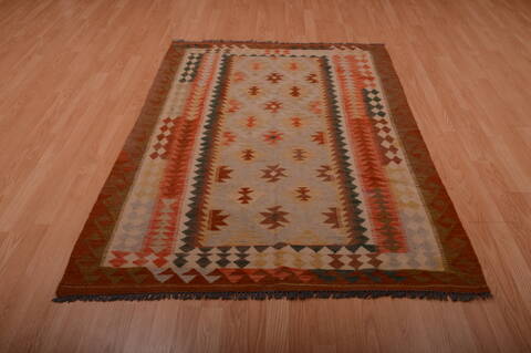 Kilim Brown Hand Knotted 43 X 610  Area Rug 100-75127 Image 3
