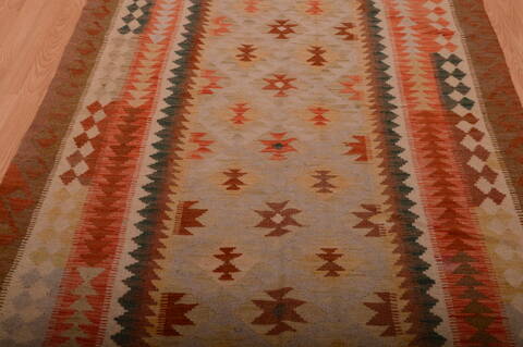 Kilim Brown Hand Knotted 43 X 610  Area Rug 100-75127 Image 5