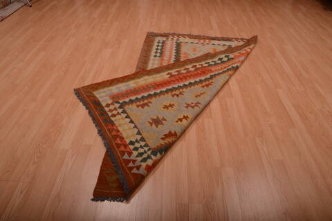 Kilim Brown Hand Knotted 43 X 610  Area Rug 100-75127 Image 6