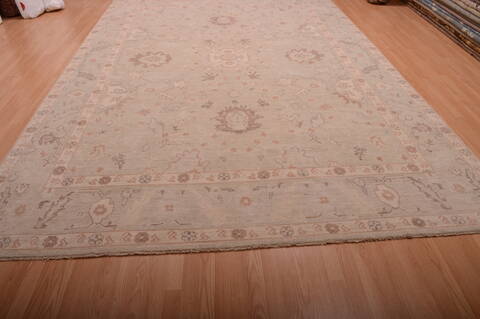 Chobi Beige Hand Knotted 810 X 129  Area Rug 100-75163 Image 1