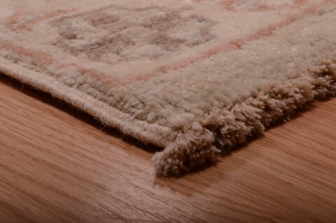 Chobi Beige Hand Knotted 810 X 129  Area Rug 100-75163 Image 7
