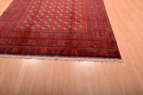 Khan Mohammadi Red Hand Knotted 66 X 95  Area Rug 100-75172 Image 10