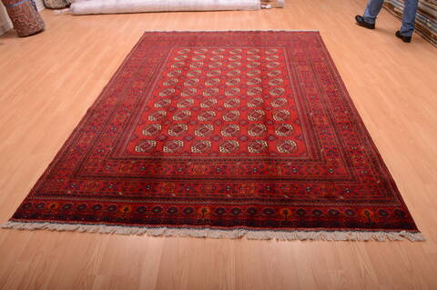 Khan Mohammadi Red Hand Knotted 66 X 95  Area Rug 100-75172 Image 11