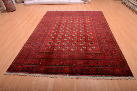 Khan Mohammadi Red Hand Knotted 66 X 95  Area Rug 100-75172 Image 12