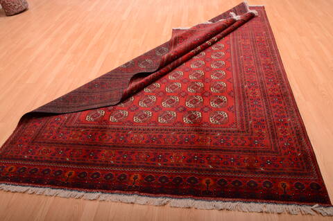 Khan Mohammadi Red Hand Knotted 66 X 95  Area Rug 100-75172 Image 6
