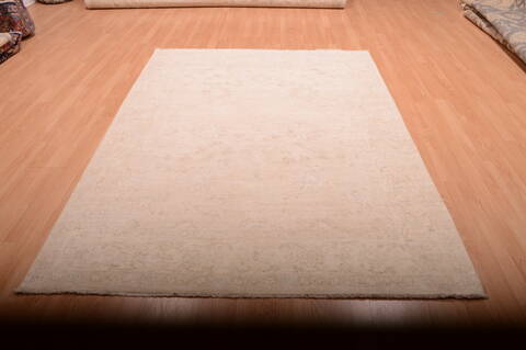 Chobi Beige Hand Knotted 55 X 80  Area Rug 100-75221 Image 9