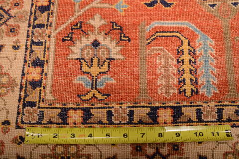 Chobi Orange Hand Knotted 42 X 510  Area Rug 100-75253 Image 10