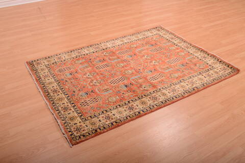 Chobi Orange Hand Knotted 42 X 510  Area Rug 100-75253 Image 2
