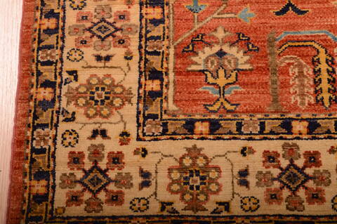 Chobi Orange Hand Knotted 42 X 510  Area Rug 100-75253 Image 6