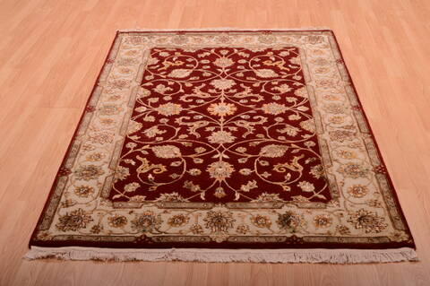 Jaipur Red Hand Knotted 40 X 60  Area Rug 100-75275 Image 1