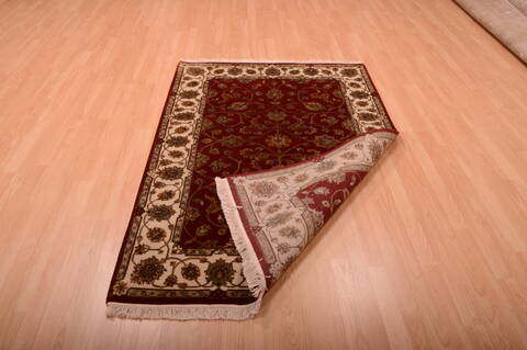 Jaipur Red Hand Knotted 40 X 60  Area Rug 100-75275 Image 8
