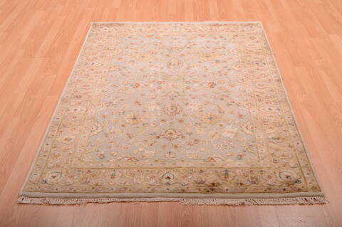 Jaipur Beige Hand Knotted 41 X 60  Area Rug 100-75277 Image 1