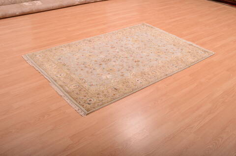 Jaipur Beige Hand Knotted 41 X 60  Area Rug 100-75277 Image 2