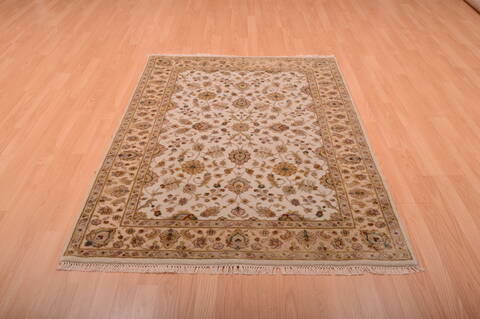 Jaipur Beige Hand Knotted 41 X 60  Area Rug 100-75277 Image 3
