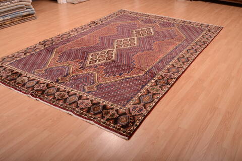 Shahre Babak Beige Hand Knotted 610 X 105  Area Rug 100-75313 Image 7