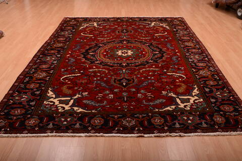 Heriz Red Hand Knotted 70 X 113  Area Rug 100-75328 Image 5