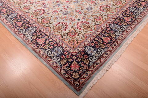 Yazd Beige Hand Knotted 80 X 112  Area Rug 100-75372 Image 7