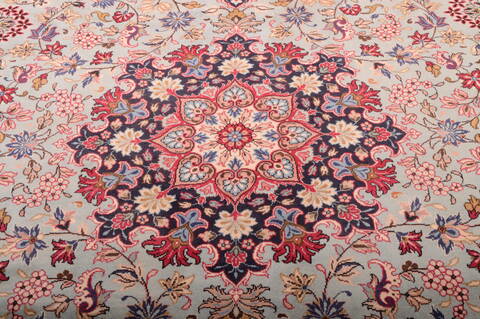 Yazd Beige Hand Knotted 80 X 112  Area Rug 100-75372 Image 8