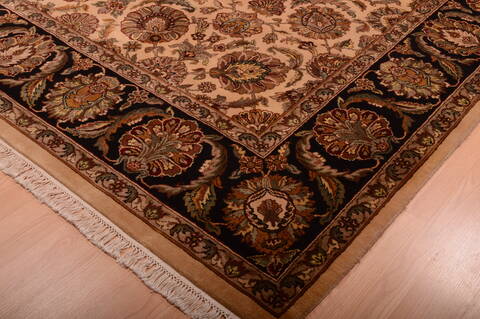 Jaipur Beige Hand Knotted 90 X 1111  Area Rug 100-75384 Image 11