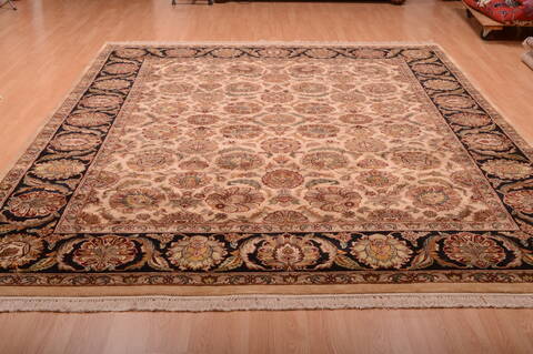 Jaipur Beige Hand Knotted 90 X 1111  Area Rug 100-75384 Image 1
