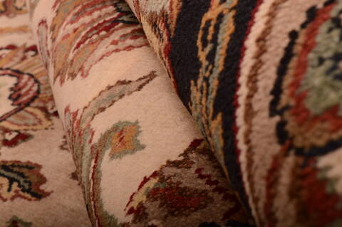 Jaipur Beige Hand Knotted 90 X 1111  Area Rug 100-75384 Image 5