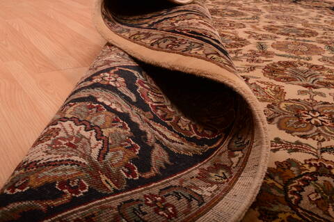 Jaipur Beige Hand Knotted 90 X 1111  Area Rug 100-75384 Image 6