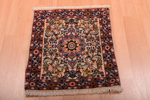 Sarouk Purple Square Hand Knotted 19 X 22  Area Rug 100-75386 Image 5