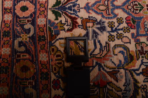 Sarouk Purple Square Hand Knotted 19 X 22  Area Rug 100-75386 Image 6