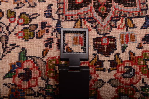 Sarouk Red Square Hand Knotted 110 X 24  Area Rug 100-75387 Image 7