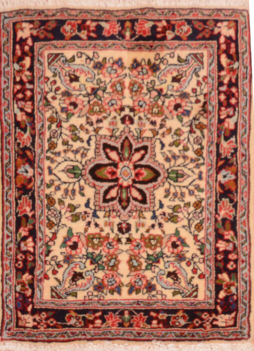 Sarouk Red Square Hand Knotted 110 X 24  Area Rug 100-75387 Image 0