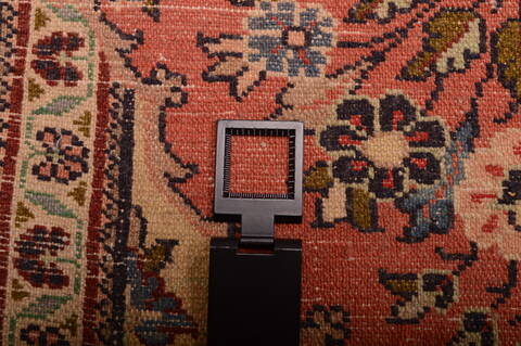 Sarouk Beige Square Hand Knotted 19 X 110  Area Rug 100-75388 Image 7
